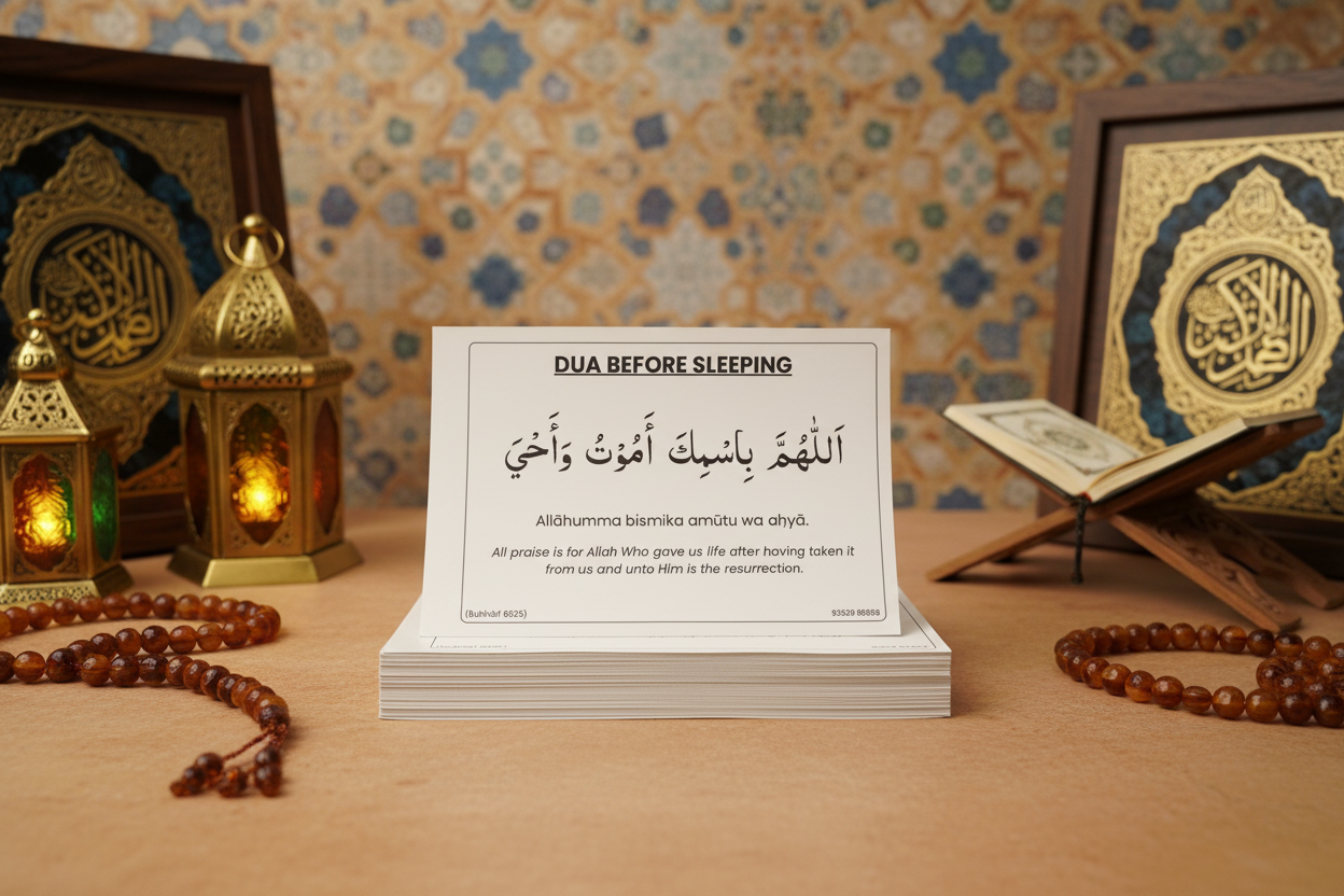 English Daily Dua Stickers Set of 12 Islamic learning stickers for kids home wall duas-12 duas